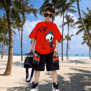 Bộ Đồ Thun Cotton 100% Co Giãn 4 Chiều Cho Bé Trai, Mềm Mại Và Thoáng Khí Btpk-D - Zinpro