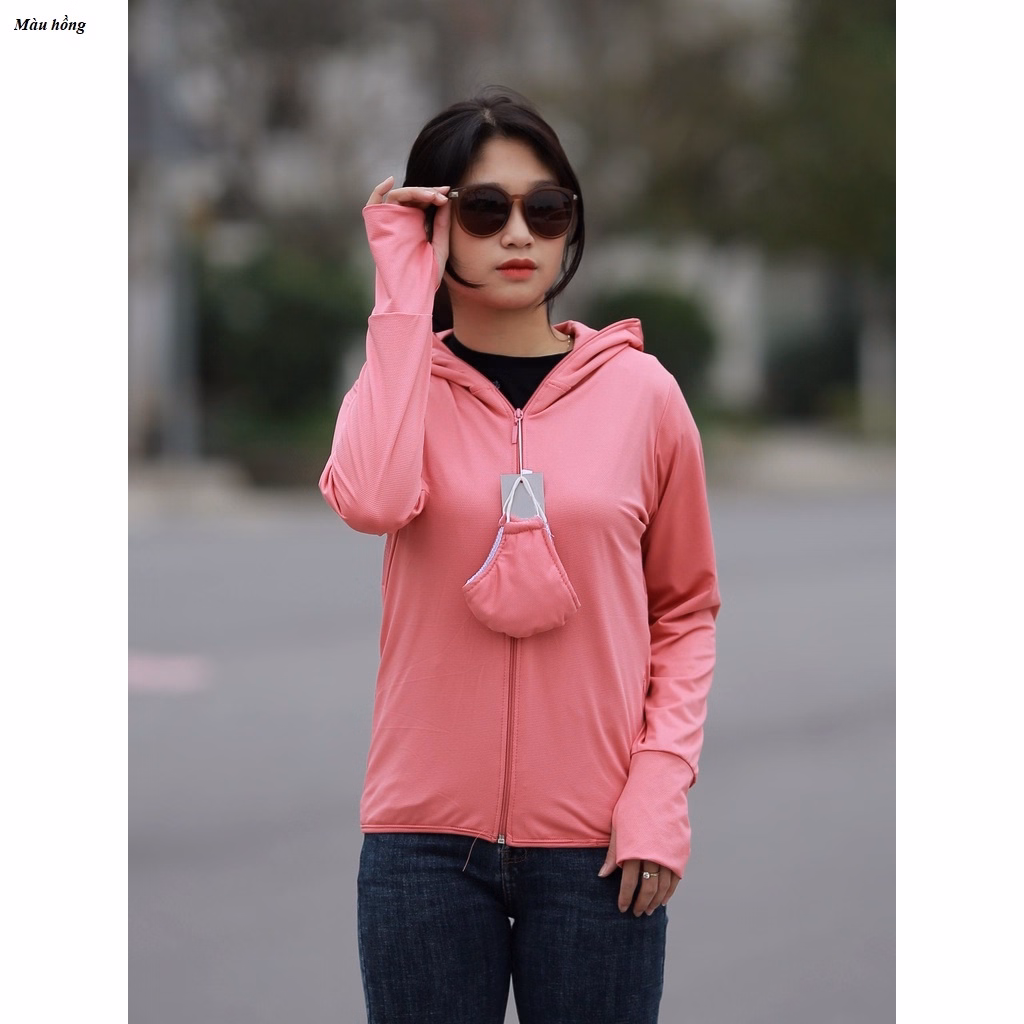 Áo Khoác Nữ 2 Lớp Dáng Ngắn Chống Nắng Chống Tia Uv50+,Tặng Kèm Khẩu Trang - Chipxinhxk