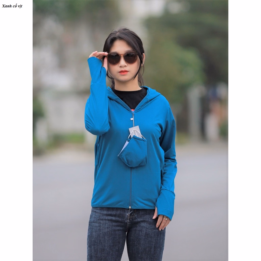 Áo Khoác Nữ 2 Lớp Dáng Ngắn Chống Nắng Chống Tia Uv50+,Tặng Kèm Khẩu Trang - Chipxinhxk - Ảnh 5