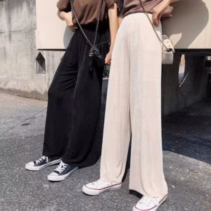 Quần Ống Rộng Gân Tăm Siêu Mát Mịn, Quần Ống Suông Thời Trang Tôn Dáng - Dmastore