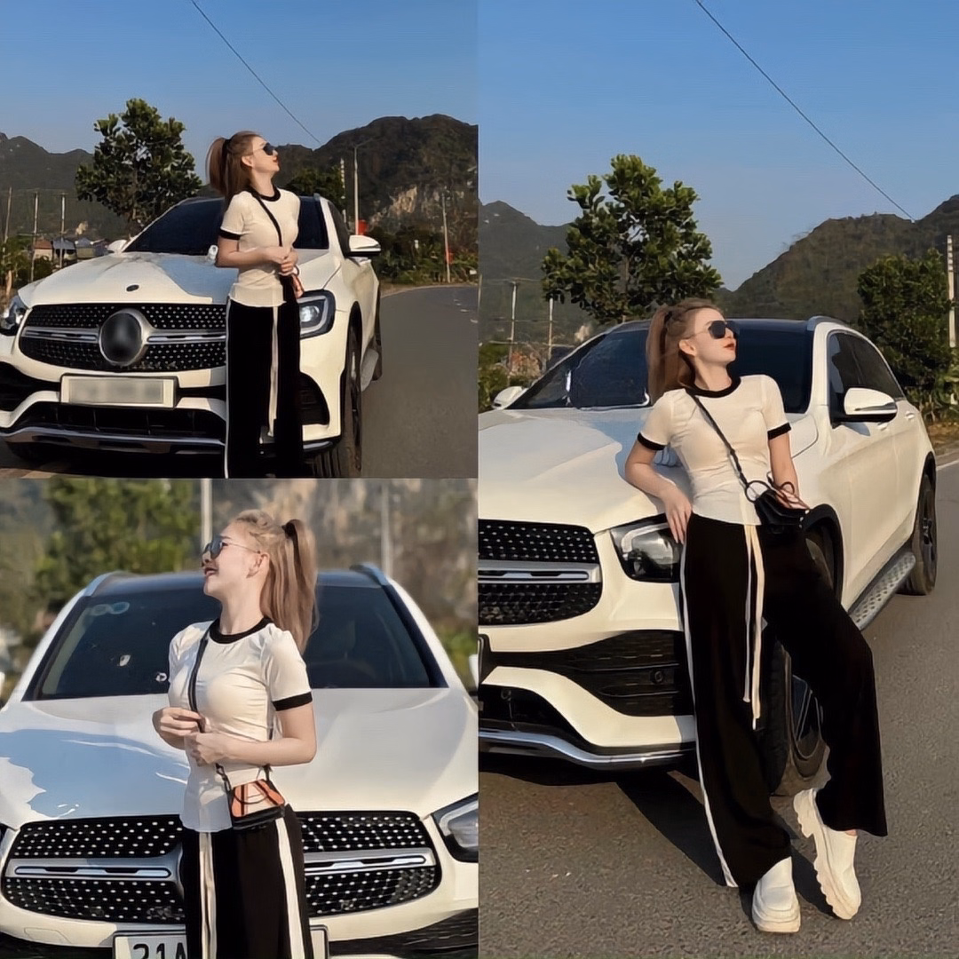 Set Bộ 2 Món Áo Thun Nữ Màu Trắng Kèm Quần Ống Rộng Phối Kẻ Trắng - Diepchi Fashion - Ảnh 4