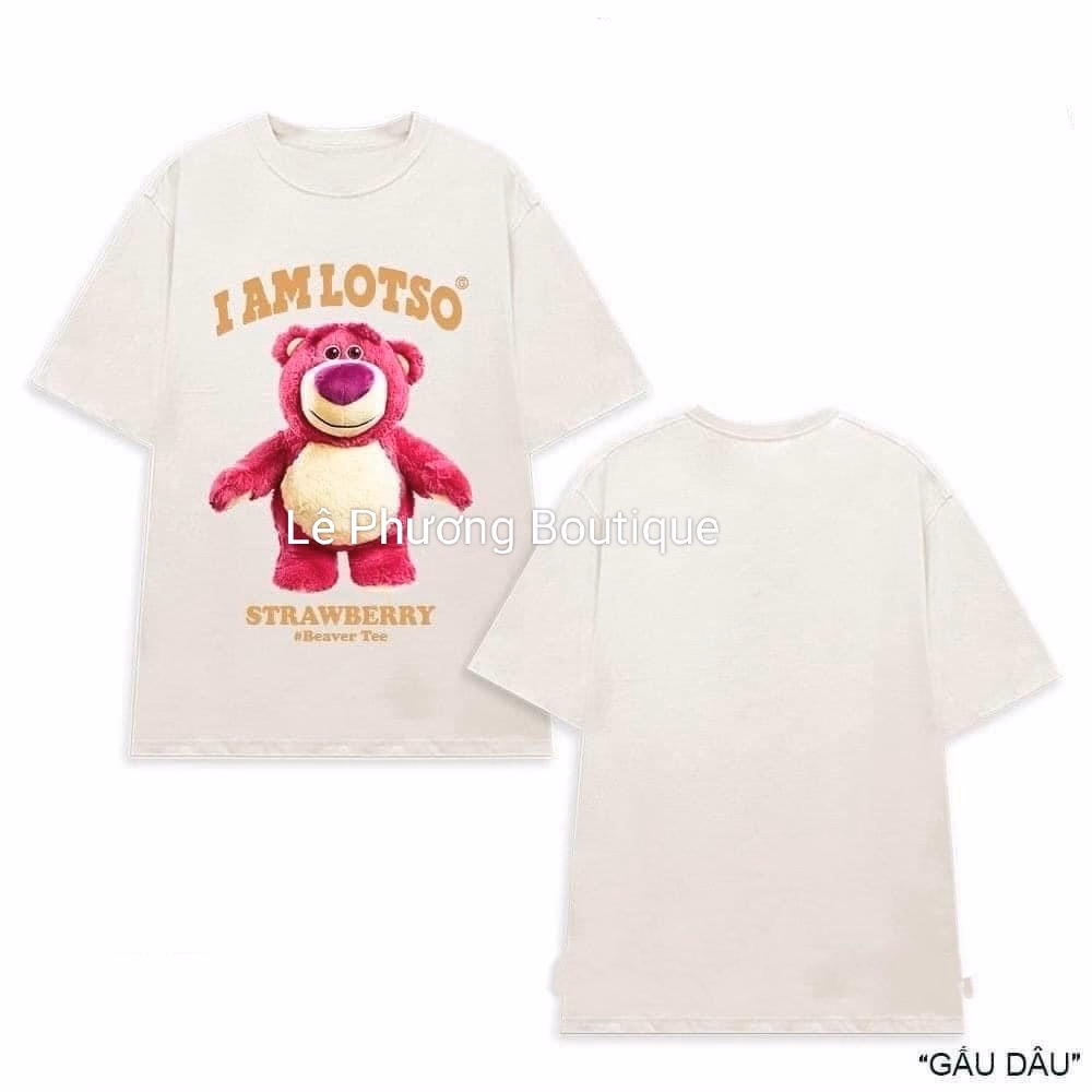 Áo Phông Form Rộng Gấu Dâu - Lê Phương Boutique - Ảnh 3