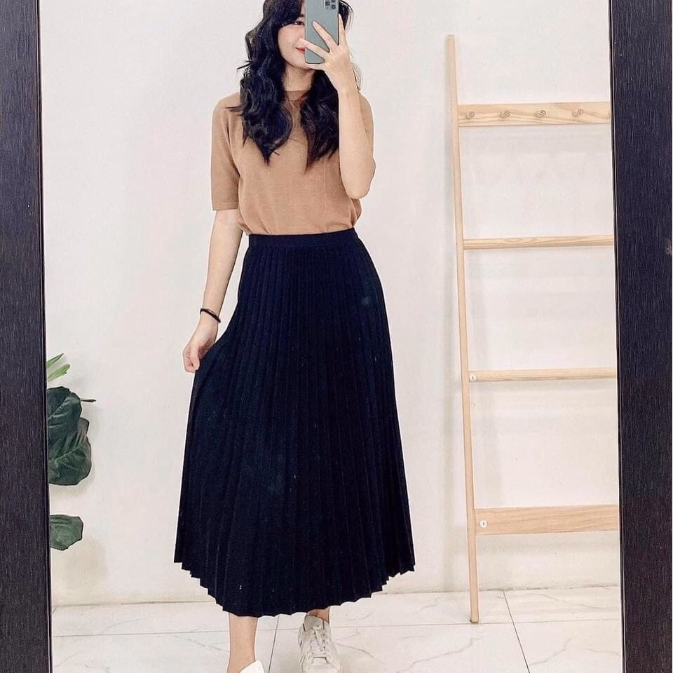 Chân Váy Dập Ly Cát Hàn Style Thời Trang Hiện Đại, Cá Tính - Chipxinhxk - Ảnh 2