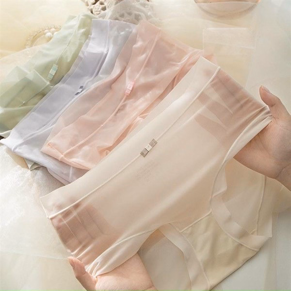 Set 5 Quần Lót Nữ Tàng Hình Lụa Băng - Quần Chip Nữ Cạp Cao - Vanass
