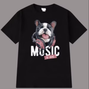 Áo Thun Tay Lỡ Unisex Form Rộng, Phông Nam Nữ In Chữ Music & Dog Đẹp Chất - Chốt Đi Store