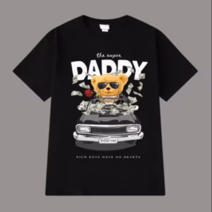 Áo Thun Tay Lỡ Unisex Form Rộng, Phông Nam Nữ In Chữ Kèm Hình Gấu Daddy Siêu Cute - Chốt Đi Store
