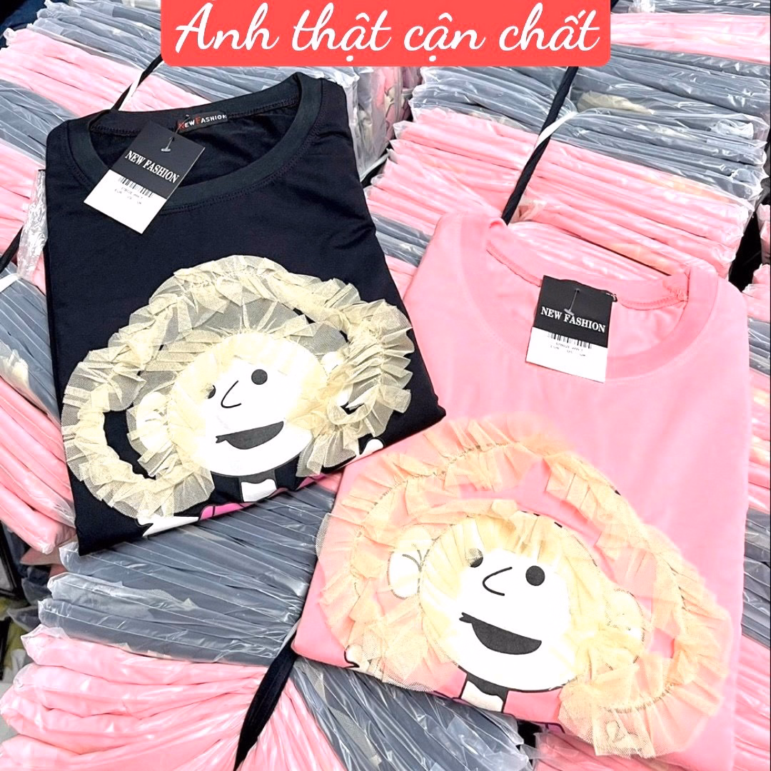 Set Bộ Cô Gái Phối Lưới -Quần Suông Caro Lai Bèo Freesize Ct075 - Nana House - Ảnh 6