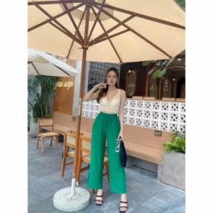 Quần Nữ Ống Rộng, Chất Đũi Lụa Mềm Mát Mặc Thoải Mái Qdtor - Diepchi Fashion