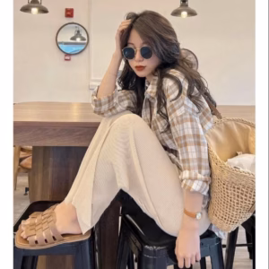 Quần Dài Nữ Dáng Ống Rộng Dập Ly, Cạp Chun Co Dãn Thoải Mái Qordl - Diepchi Fashion