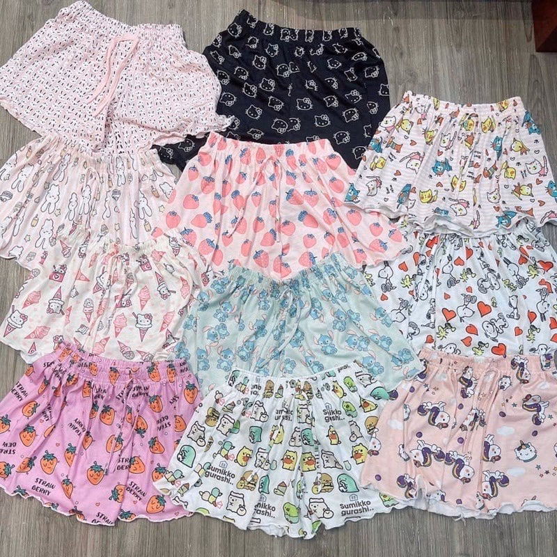 Quần Short Cotton Thái Mặc Nhà Nhiều Họa Tiết Shctt - Diepchi Fashion - Ảnh 4