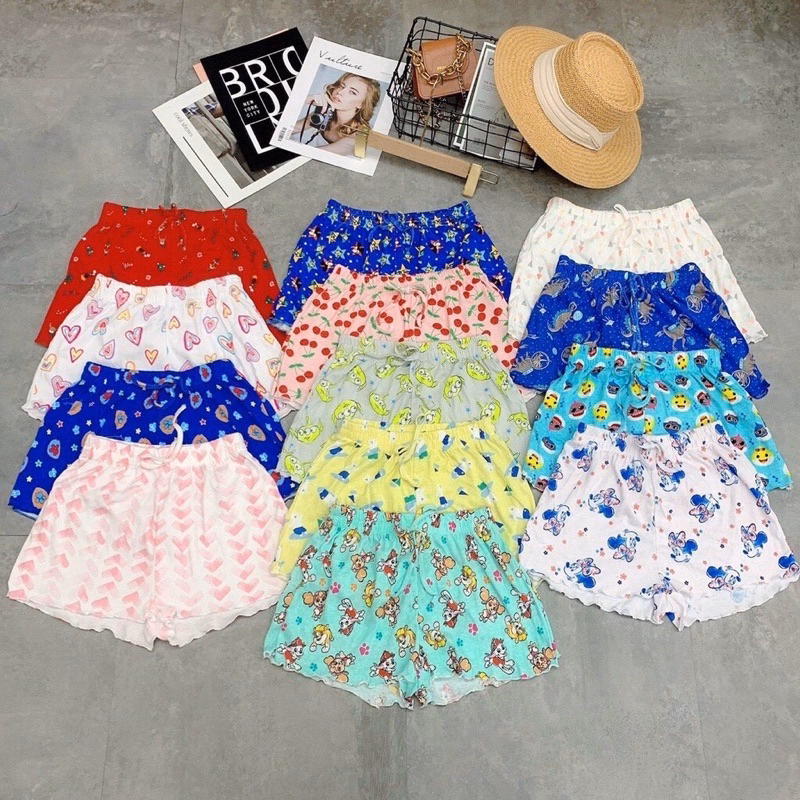 Quần Short Cotton Thái Mặc Nhà Nhiều Họa Tiết Shctt - Diepchi Fashion - Ảnh 6