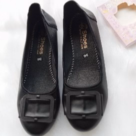 Giày Búp Bê Da Cao Cấp, Khóa Hình Chữ Nhật, Siêu Êm - Haanh