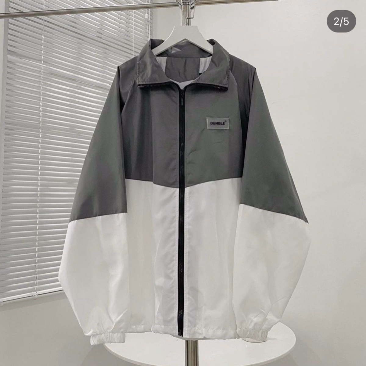 Áo Khoác Dù Nam Nữ Cổ Bẻ In Chữ Dumble Phối Màu Sắc Nét Tp279 - Golden Dream - Ảnh 3