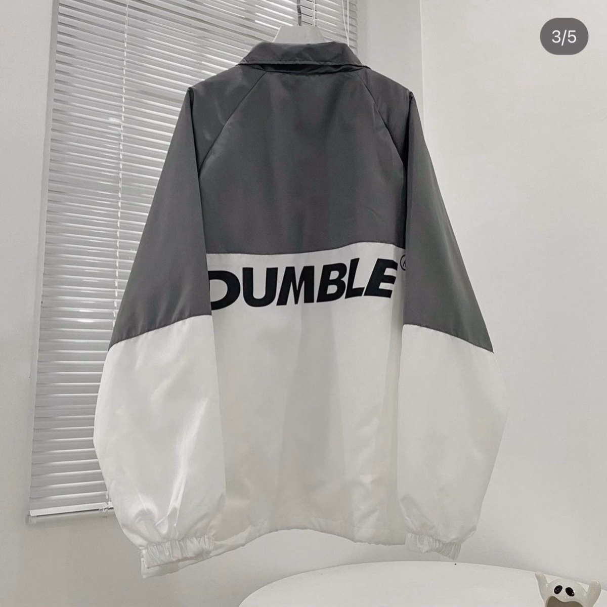 Áo Khoác Dù Nam Nữ Cổ Bẻ In Chữ Dumble Phối Màu Sắc Nét Tp279 - Golden Dream - Ảnh 4