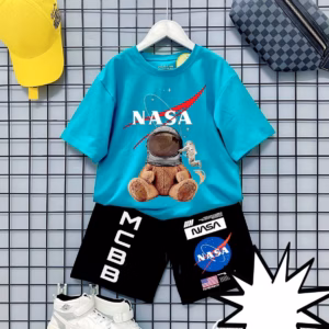 Bộ Cộc Tay Bé Trai Nasa Áo Phông Quần Lửng Short Áo Thun Ngắn Tay Thời Trang Bé Trai Zpmco02 - Zinpro