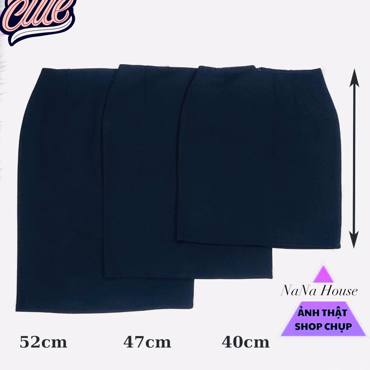 Chân Váy Công Sở Xẻ Tà Nữ Chất Mango Ug700 - Nana House - Ảnh 6
