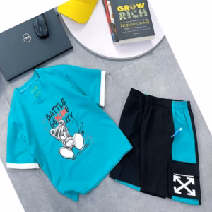 Bộ Đồ Thun Battle Cotton Cao Cấp Cho Bé Trai Cộc Tay Áo Phông Quần Short 25Kg - 60Kg Zpmc0309 - Zinpro