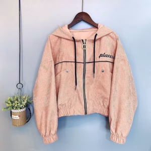 Áo Khoác Nhung Tăm Nữ Có Nón Thêu Họa Tiết Place Chống Nắng Nữ Thiết Kế Siêu Đẹp - Htm Fashion