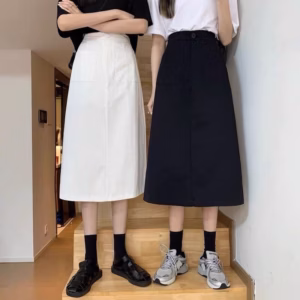 Chân Váy Suông 2 Túi Dáng Dài Nữ Chất Kate Ug050 - Nana House