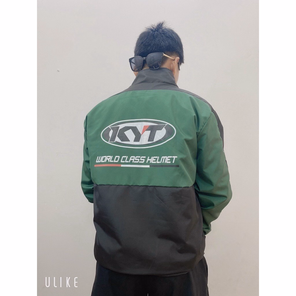 Áo Khoác Dù Nam Nữ Chất Vải Gió 2 Lớp Form Rộng Cổ Đứng Cao Cấp Màu Xanh Sht01 - Minh Hà House - Ảnh 2