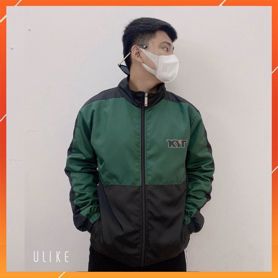 Áo Khoác Dù Nam Nữ Chất Vải Gió 2 Lớp Form Rộng Cổ Đứng Cao Cấp Màu Xanh Sht01 - Minh Hà House - Ảnh 3