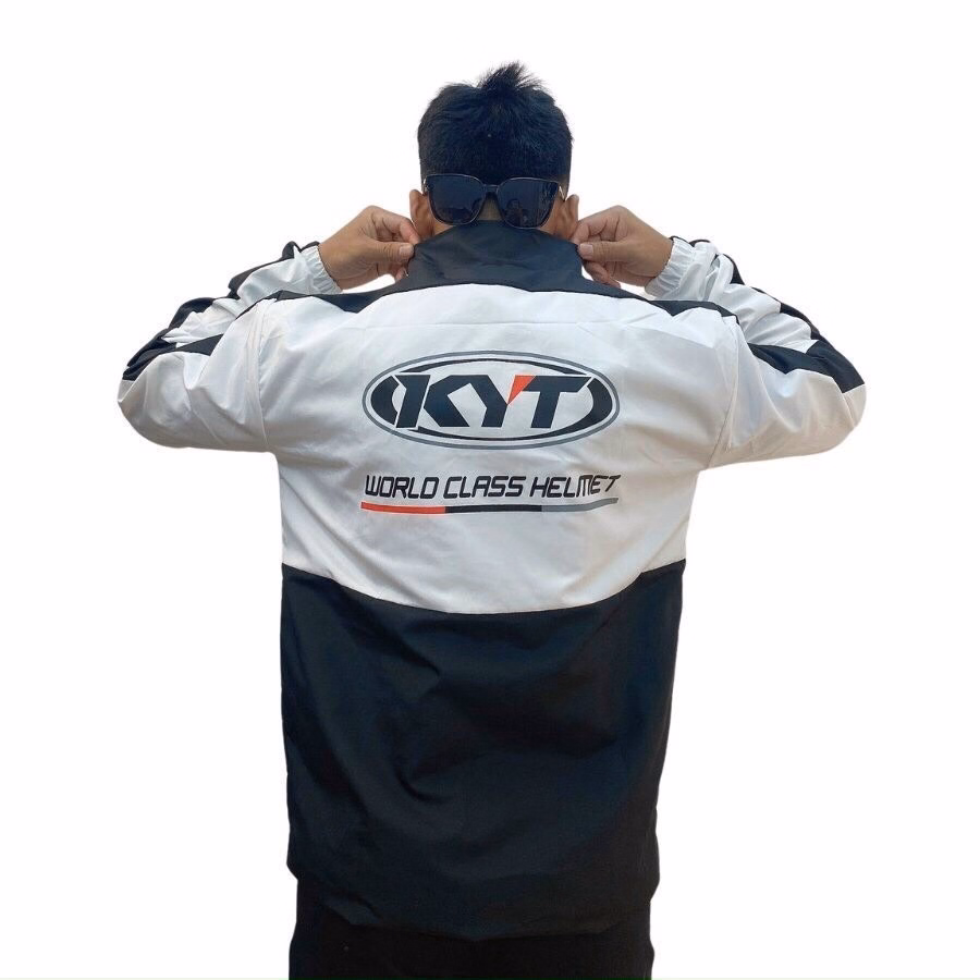 Áo Khoác Dù Nam Nữ Chất Vải Gió 2 Lớp Form Rộng Cổ Đứng Cao Cấp Màu Trắng Sht01 - Minh Hà House - Ảnh 2