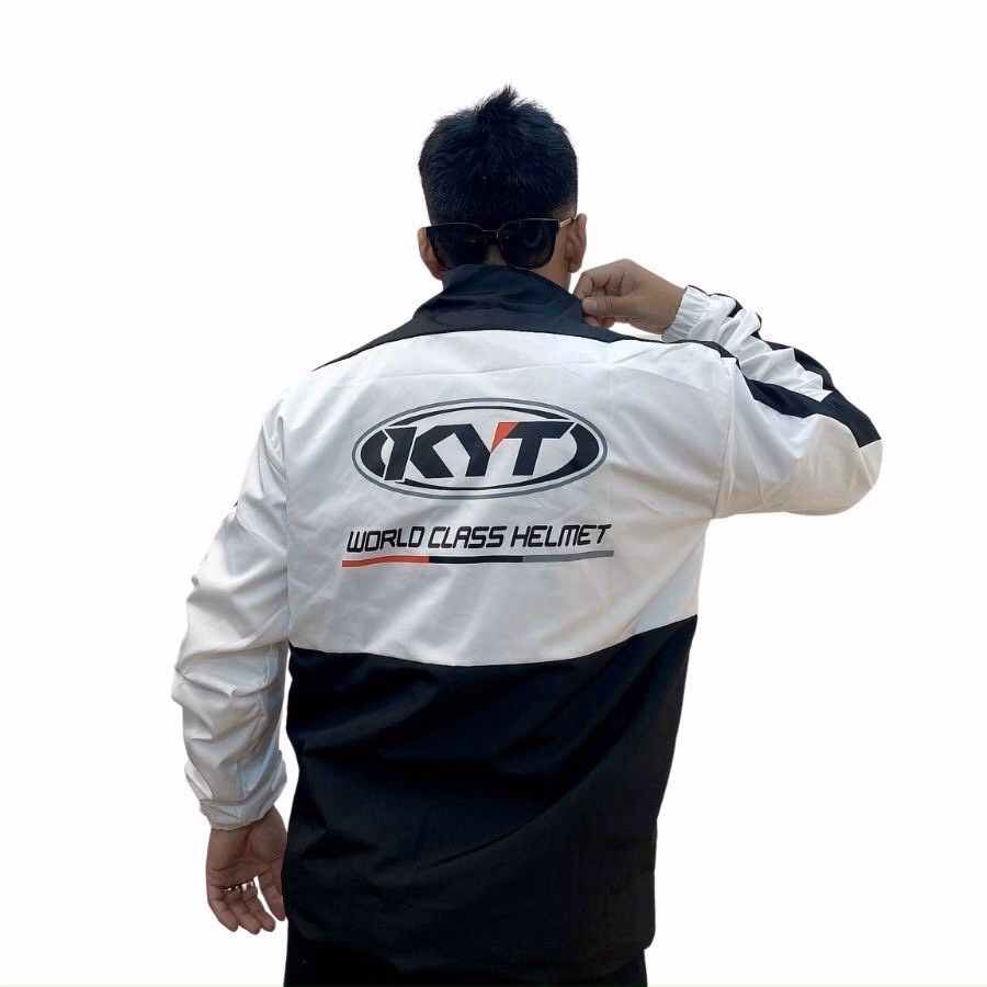 Áo Khoác Dù Nam Nữ Chất Vải Gió 2 Lớp Form Rộng Cổ Đứng Cao Cấp Màu Trắng Sht01 - Minh Hà House - Ảnh 3