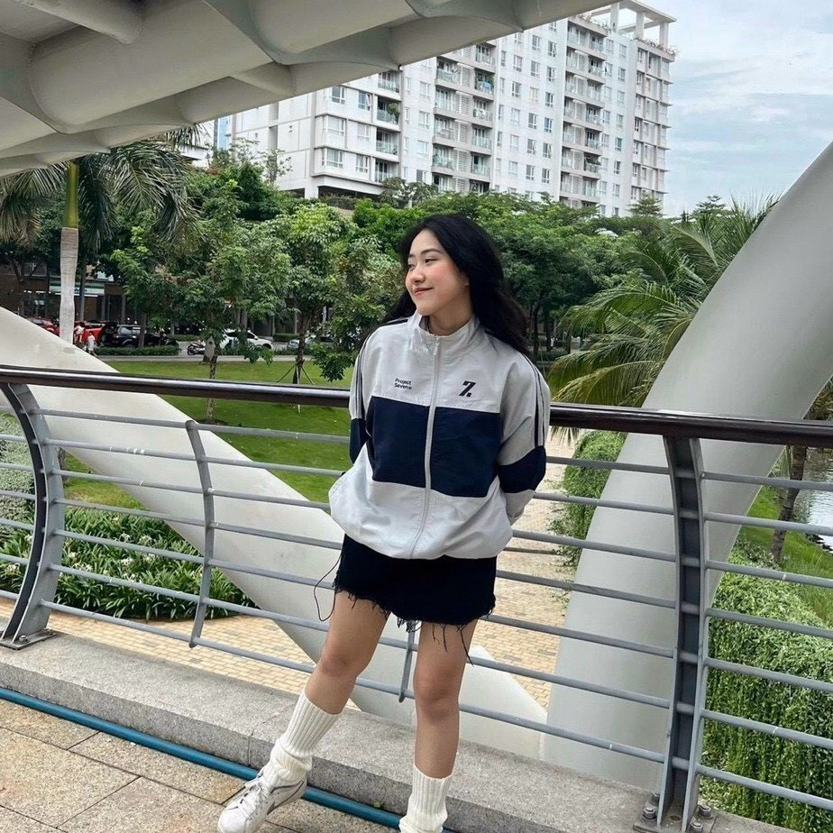 Áo Khoác Dù Nam Nữ Zzia Chất Vải Gió 2 Lớp Form Rộng Chạy Sọc Tay Cao Cấp Màu Trắng Sht03 - Minh Hà House - Ảnh 3