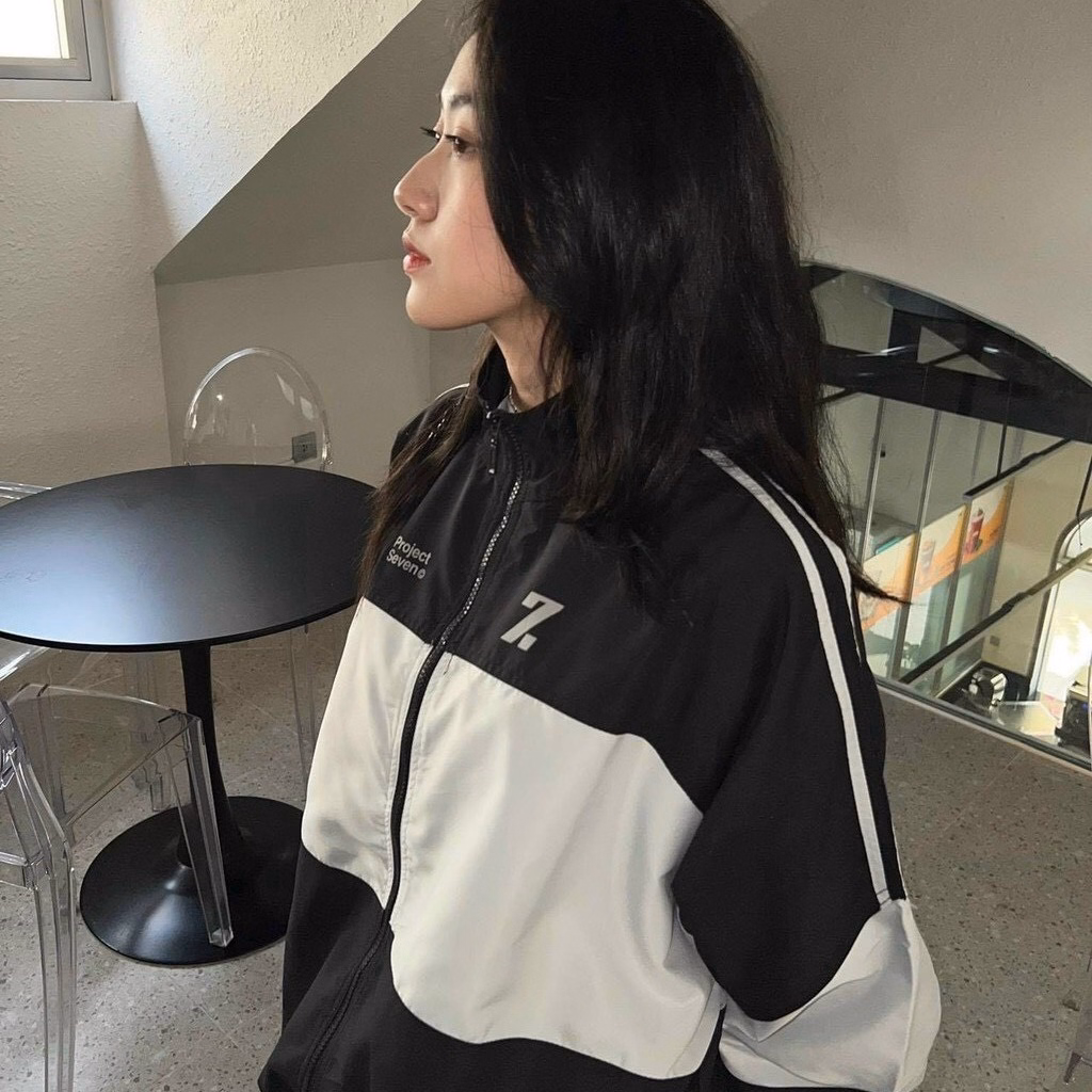 Áo Khoác Dù Nam Nữ Zzia Chất Vải Gió 2 Lớp Form Rộng Chạy Sọc Tay Cao Cấp Màu Đen Sht03 - Minh Hà House - Ảnh 4