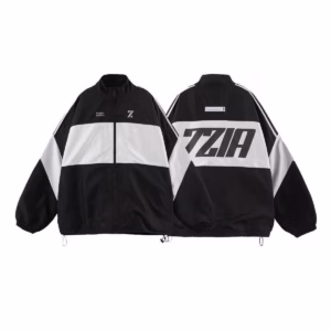 Áo Khoác Dù Nam Nữ Zzia Chất Vải Gió 2 Lớp Form Rộng Chạy Sọc Tay Cao Cấp Màu Đen Sht03 - Minh Hà House