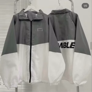 Áo Khoác Dù Nam Nữ Dumble Chất Vải Gió 2 Lớp Form Rộng Cao Cấp Màu Xám Sht04 - Minh Hà House