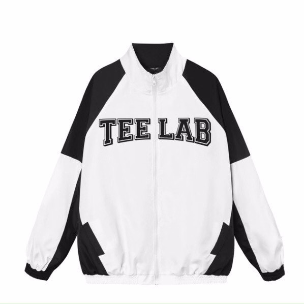 Áo Khoác Dù Nam Nữ Teelab Chất Vải Gió 2 Lớp Form Rộng Chạy Sọc Tay Màu Trắng Phối Đen Sht08 - Minh Hà House