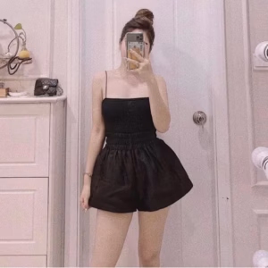 Quần Short Nữ Cạp Chun Chất Tafta Form Dáng Siêu Xinh Qstfn - Chipxinhxk