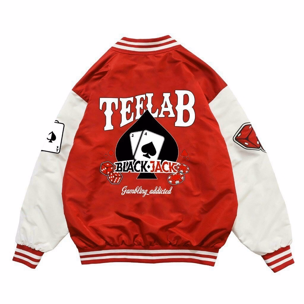 Áo Khoác Dù Nam Nữ Bomber Teelab Form Rộng 2 Lớp Thời Trang Màu Đỏ Sht10 - Minh Hà House - Ảnh 2