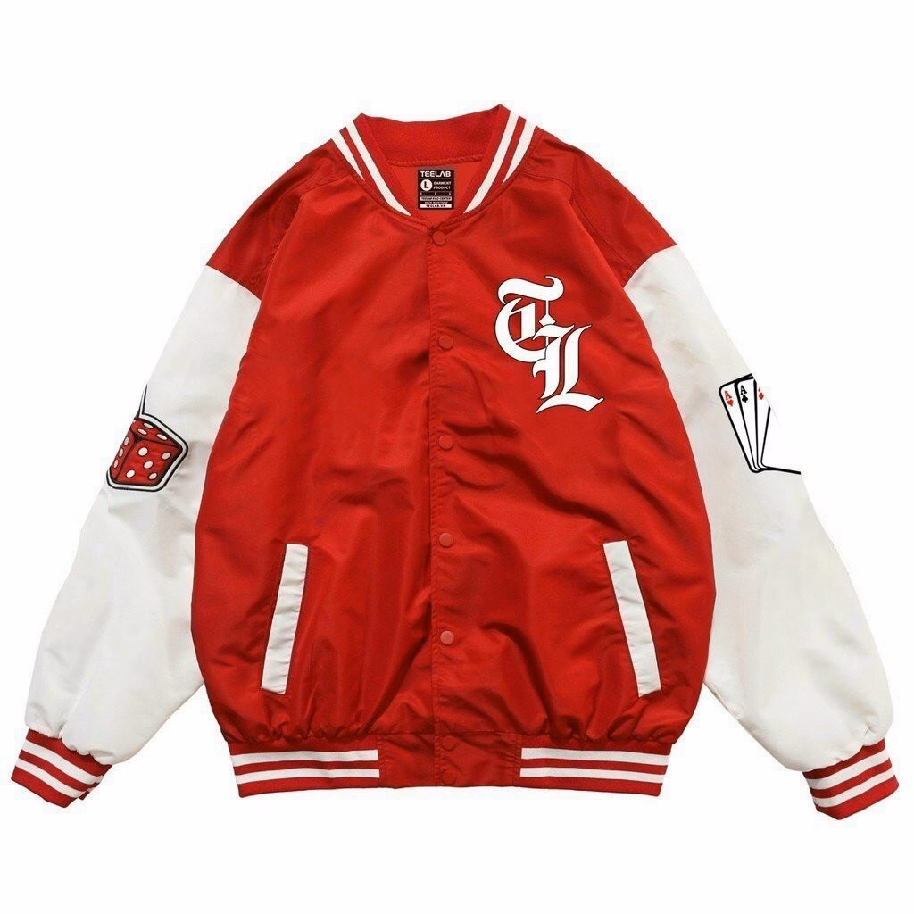 Áo Khoác Dù Nam Nữ Bomber Teelab Form Rộng 2 Lớp Thời Trang Màu Đỏ Sht10 - Minh Hà House