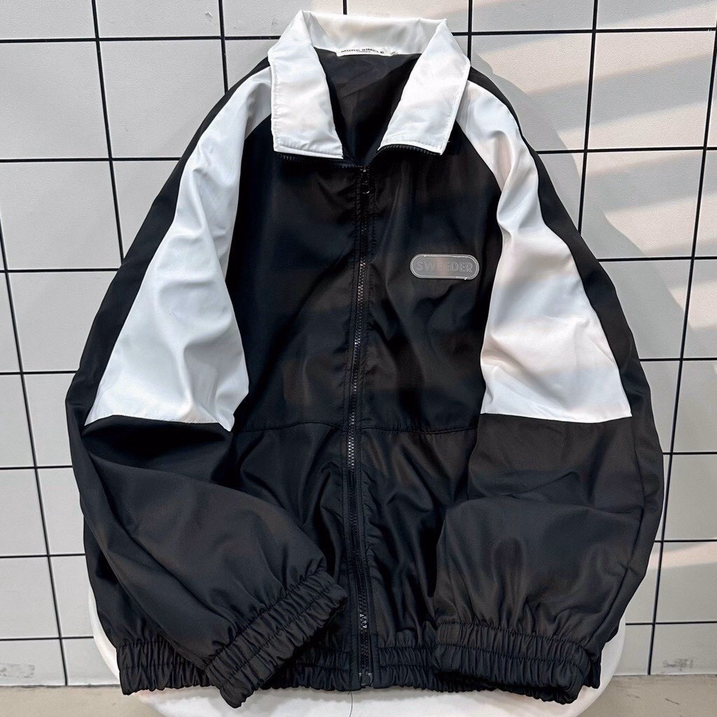 Áo Khoác Dù Nam Nữ Wind Form Rộng 2 Lớp Thiết Kế Kiểu Dáng Năng Động Màu Đen Sht13 - Minh Hà House