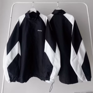 Áo Khoác Dù Nam Nữ Derrero Form Rộng 2 Lớp Chạy Sọc Tay Cao Cấp Màu Đen Sht14 - Minh Hà House
