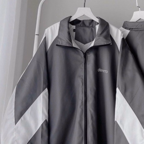 Áo Khoác Dù Nam Nữ Derrero Form Rộng 2 Lớp Chạy Sọc Tay Cao Cấp Màu Xám Sht14 - Minh Hà House - Ảnh 2