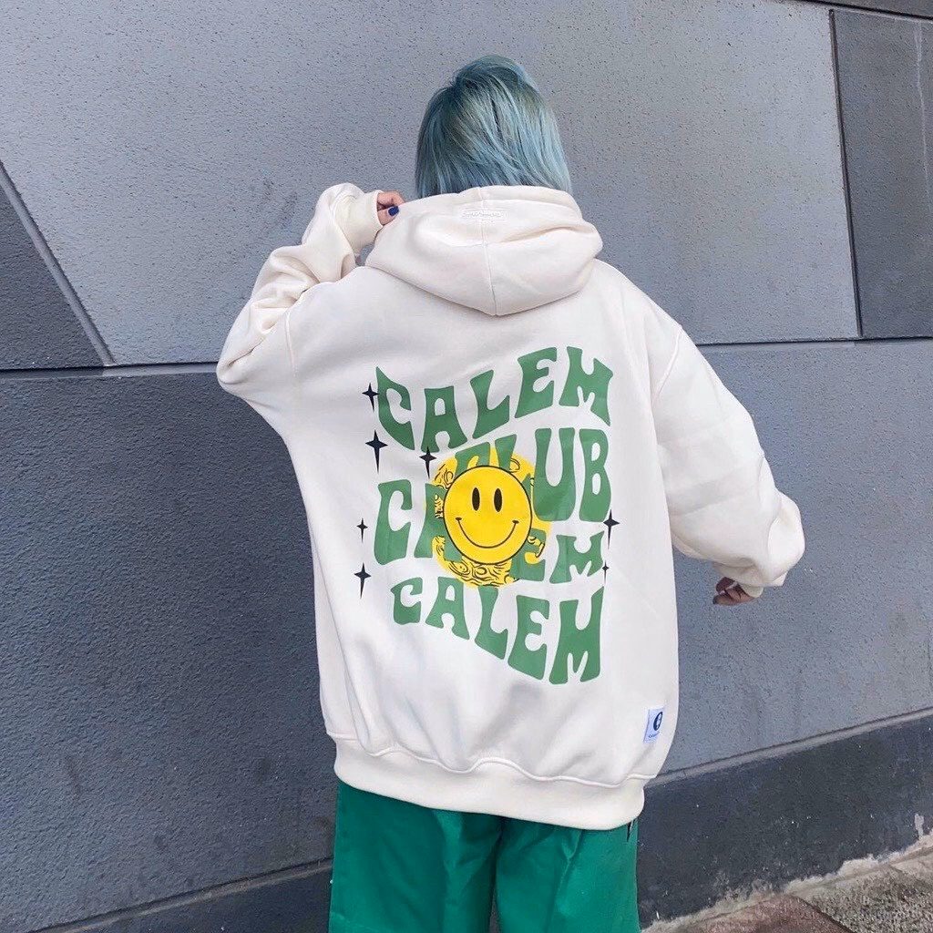 Áo Khoác Nỉ Bông Mềm Form Rộng Calem Cub Có Khóa Kéo Thời Trang Màu Trắng Sht16 - Minh Hà House - Ảnh 2