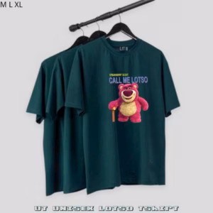 Áo Thun Tay Lỡ Unisex Nam Nữ Kiểu Lotso In Hình Gấu Hồng Mịn Mát Thấm Hút Mồ Hôi Nhiều Màu (Attl14)- Chốt Đi Store