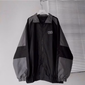 Áo Khoác Dù Nam Nữ Form Rộng Chất Vải Gió 2 Lớp Form Rộng Cổ Bẻ Cao Cấp Màu Đen/Xám Sht24 - Minh Hà House