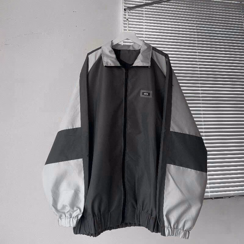 Áo Khoác Dù Nam Nữ Form Rộng Chất Vải Gió 2 Lớp Form Rộng Cổ Bẻ Cao Cấp Màu Đen/Xám Sht24 - Minh Hà House - Ảnh 2