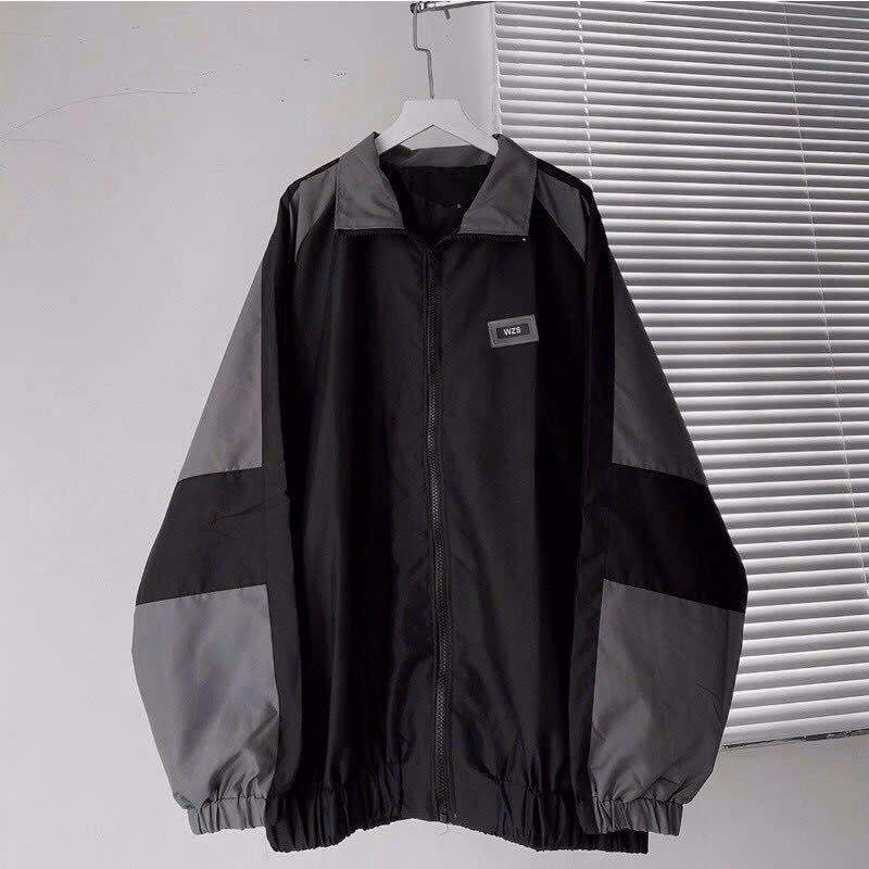 Áo Khoác Dù Nam Nữ Form Rộng Chất Vải Gió 2 Lớp Form Rộng Cổ Bẻ Cao Cấp Màu Đen/Xám Sht24 - Minh Hà House - Ảnh 4