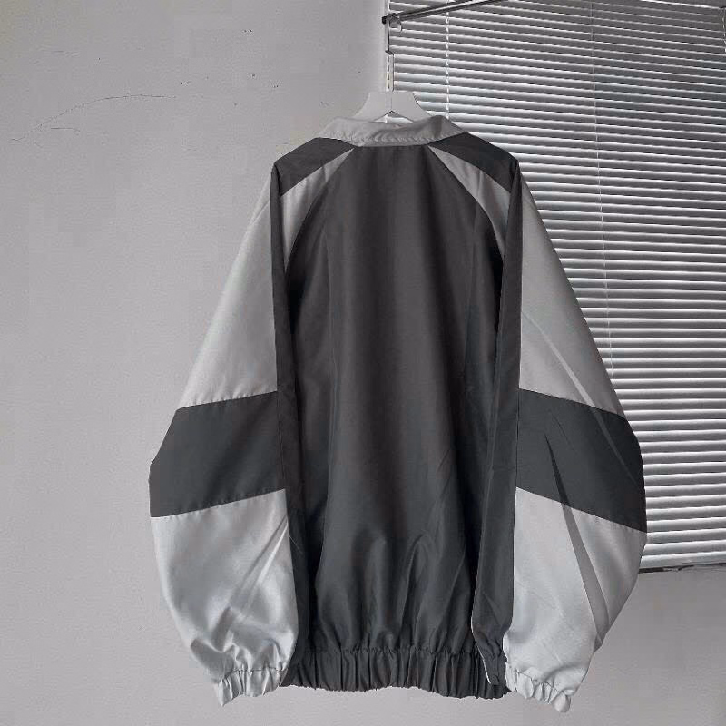 Áo Khoác Dù Nam Nữ Form Rộng Chất Vải Gió 2 Lớp Form Rộng Cổ Bẻ Cao Cấp Màu Đen/Xám Sht24 - Minh Hà House - Ảnh 6