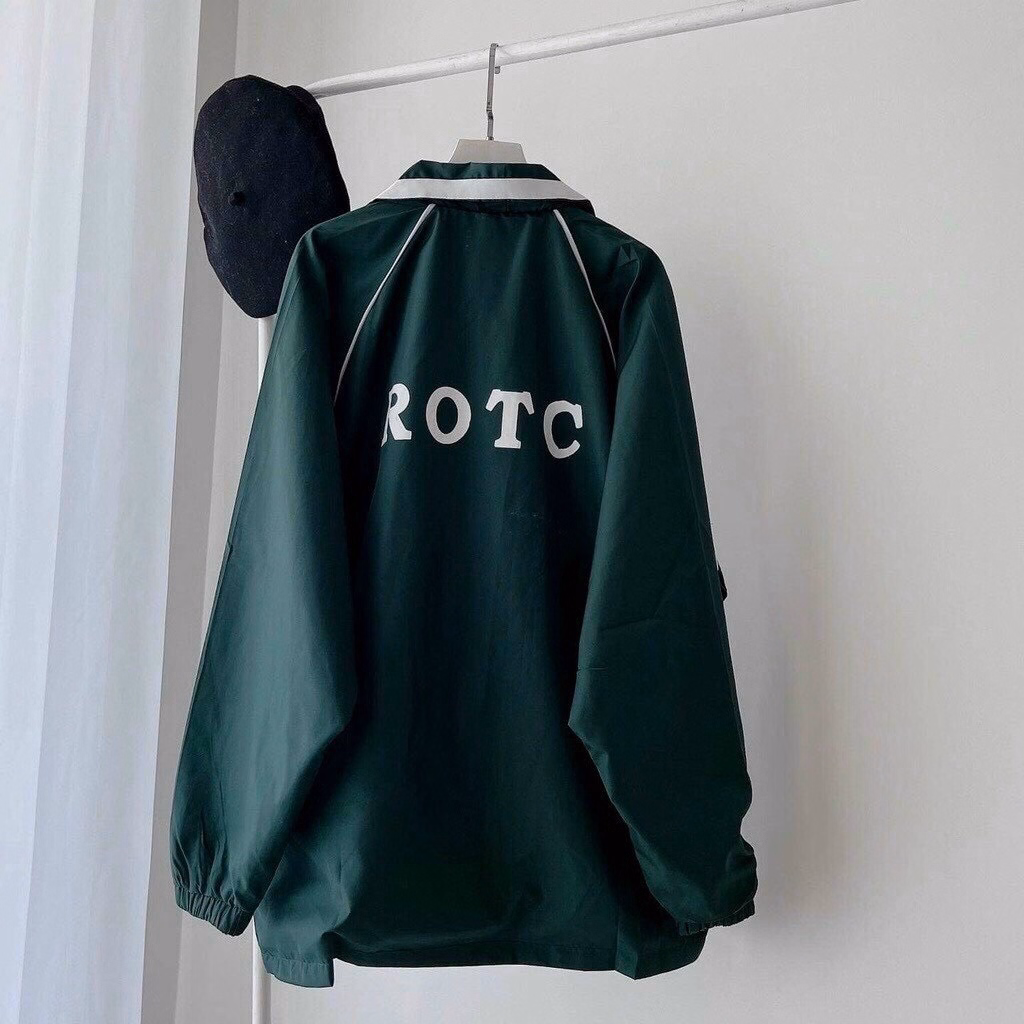 Áo Khoác Dù Nam Nữ Rotc Chất Vải Gió 2 Lớp Form Rộng Thời Trang Màu Xanh Sht30 - Minh Hà House - Ảnh 2