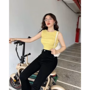 Áo Ba Lỗ Nữ Sát Nách Với Chất Xốp Nhẹ, Ôm Body Tôn Dáng Xinh Ablnsn - Chipxinhxk