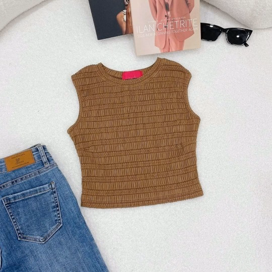 Áo Ba Lỗ Nữ Sát Nách Với Chất Xốp Nhẹ, Ôm Body Tôn Dáng Xinh Ablnsn - Chipxinhxk - Ảnh 9