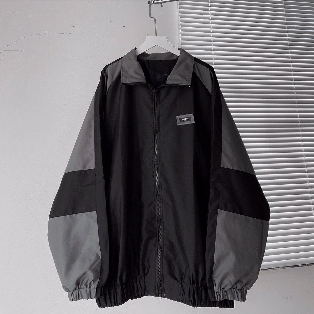 Áo Khoác Dù Nam Nữ Cổ Cao Phối 2 Màu Sắc Nét In Chữ Wzs Tp737 - Golden Dream - Ảnh 3