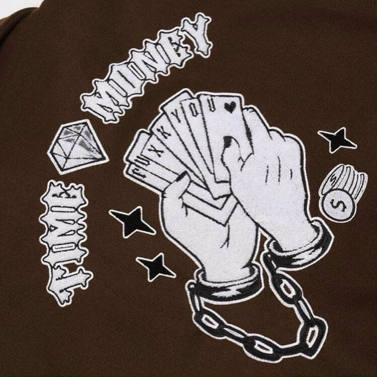 Áo Khoác Nỉ Nam Nữ Bomber Form Rộng Cá Tính Màu Nâu Sht36 - Minh Hà House - Ảnh 2