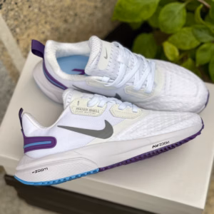 Giày Thể Thao Nữ Nike Zoom Trắng Viền Tím Cổ Thấp Thiết Kế Thời Trang Bền Chắc, Êm Chân Khi Vận Động Nikez01 - Chốt Đi Store